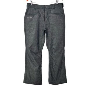 Volcom Ergo Fit 10K Snowboard Ski Pants Sz M Heather Gray Waterproof Articulated